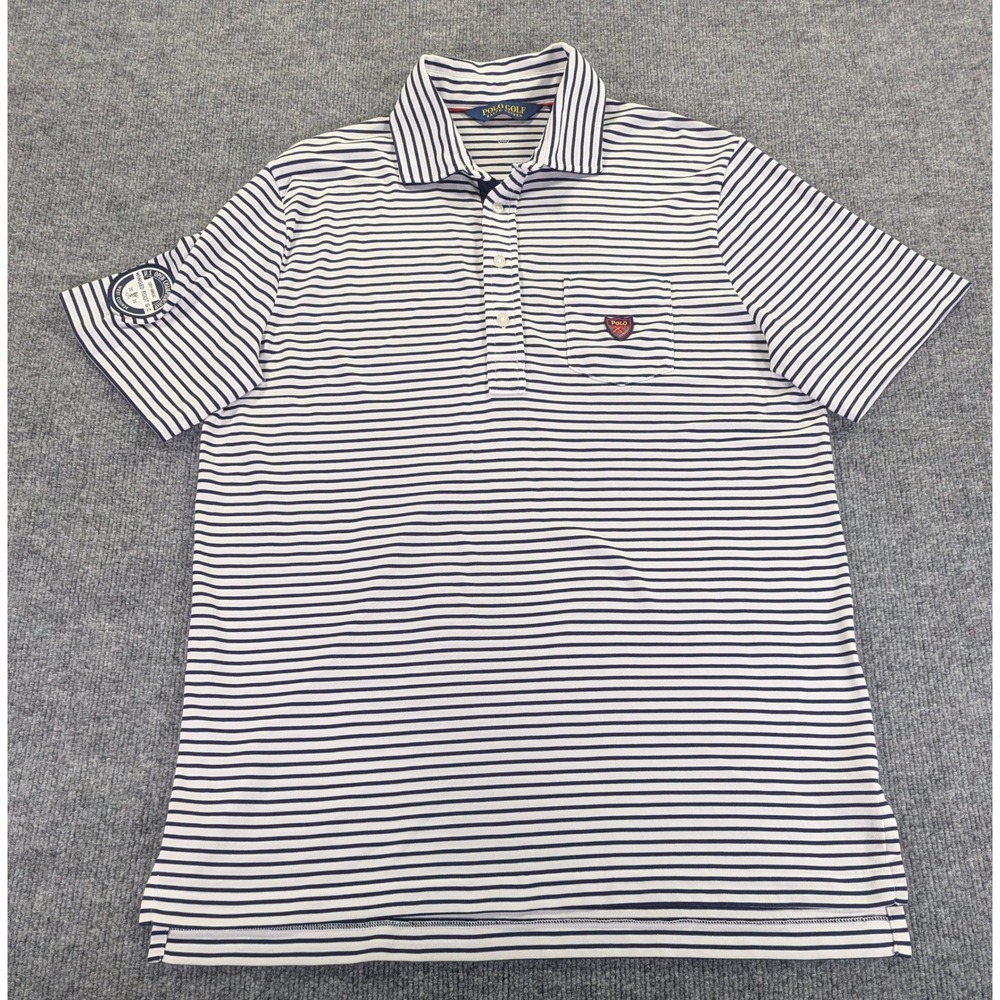 Polo Golf Ralph Lauren 2020 US Open Winged Foot Striped Polo Shirt Mens Medium